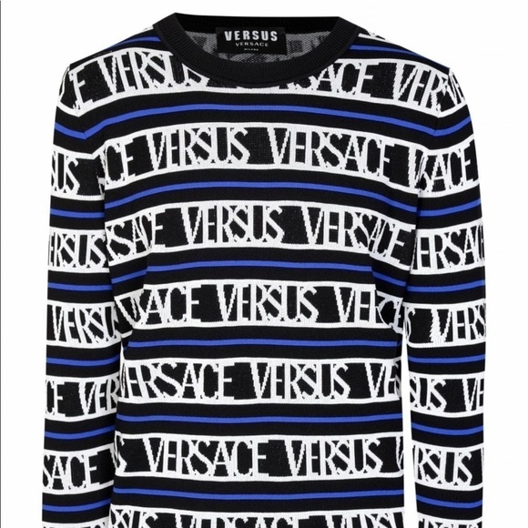 Versus Versace Other - NWOT Versace Versus collection all over logo sweater size -48